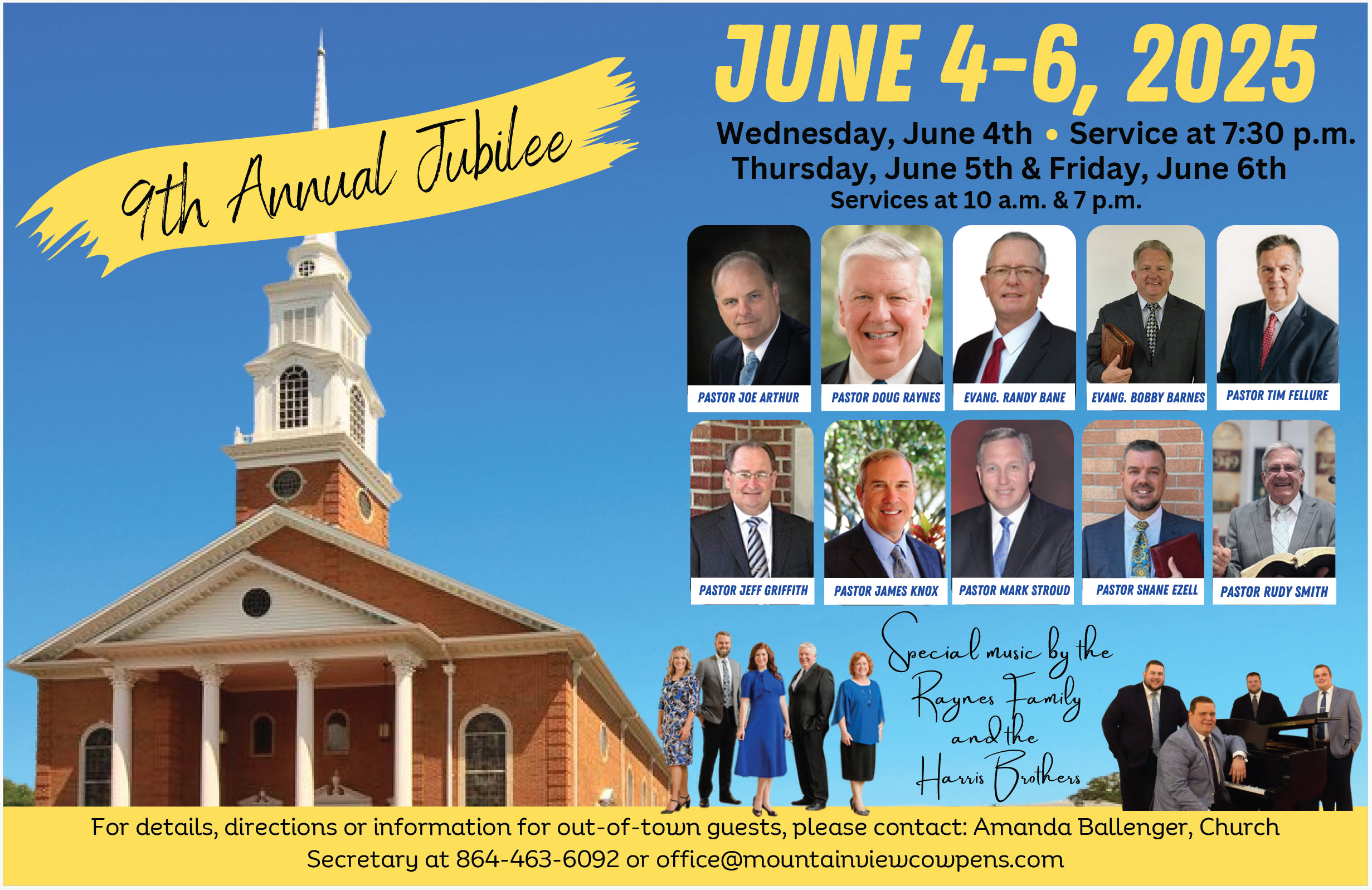 june jubilee mountain view baptist church meeting June 4-6 2025 image